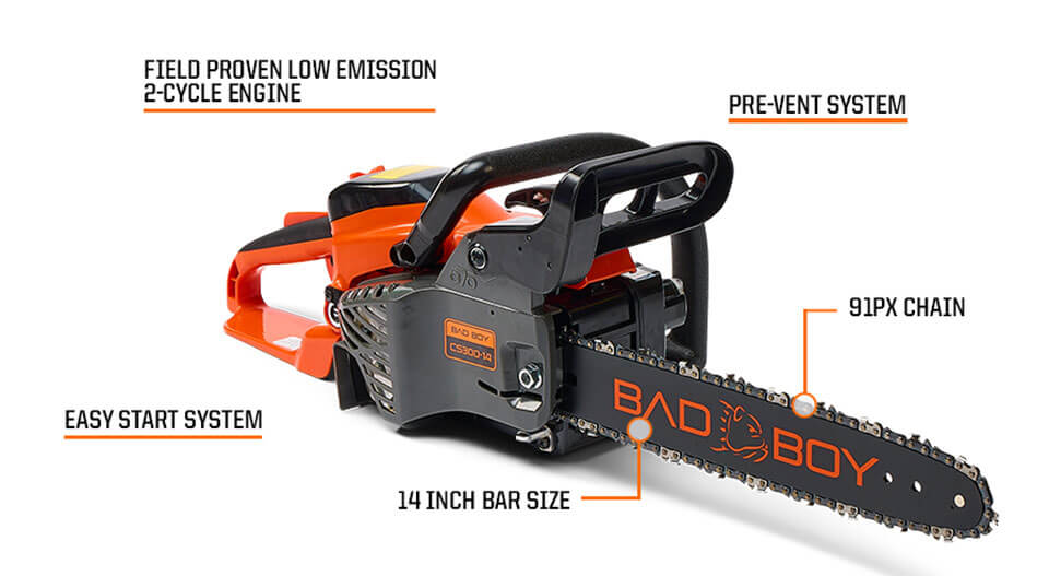 Gas-Powered Chainsaw Features