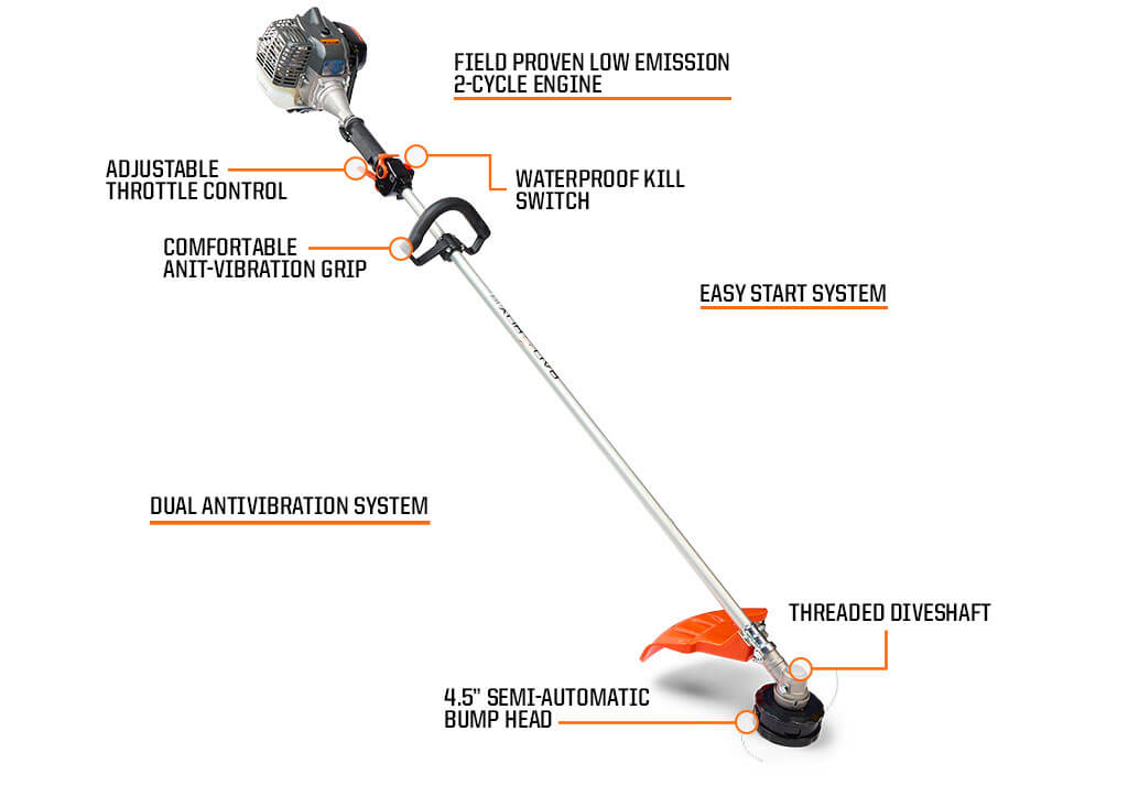 Gas-Powered String Trimmer ST300T Features